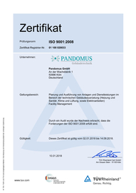 Zertifizierung ISO 9001 Facility Management