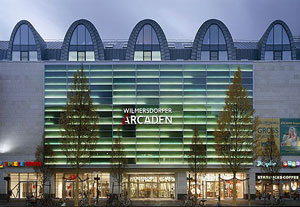 Einkaufzentrum/Shoppingzentrum, Wilmersdorfer Acarden, Gebäudeaustattung, modernes, großes Gebäude, Facility Management & technische Gebäudeausrüstung der Pandomus GmbH